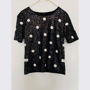 J. Crew sequin top. Amazing Quality, worn minimally. XXS.